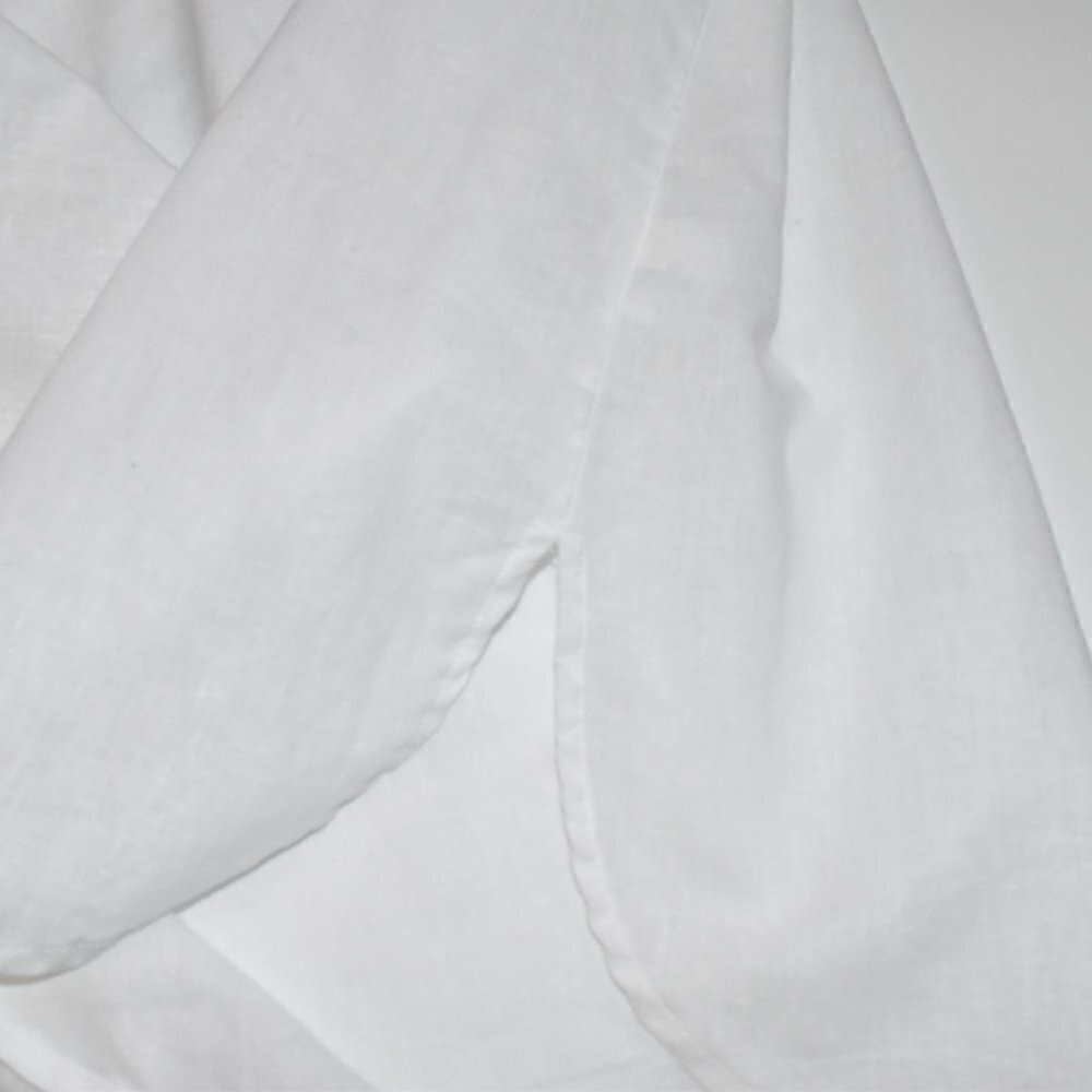 Old Navy Long Sleeve White Linen Tunic Top Size M - Picture 8 of 12